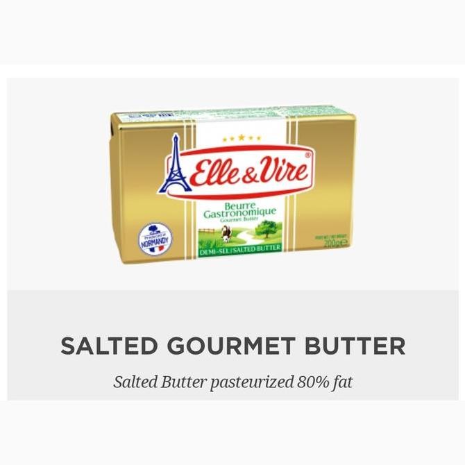 

[Ready/Spesial] Mentega / Butter Elle & Vire 200 Gr (Gosend/Grab - Instant Only) [Terlaris&Recommended]
