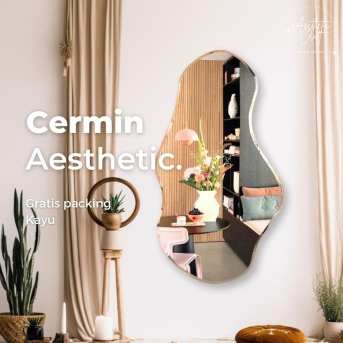 Cermin Aesthetic dinding / kaca aesthetic cermin / cermin aesthetic