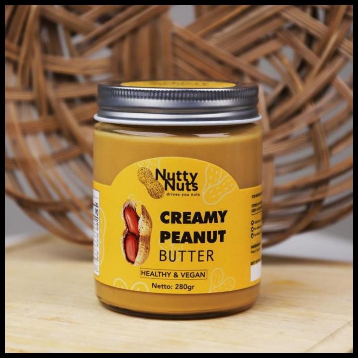 

Terlaris Natural Peanut Butter 280Gr Nuttynuts Good Quality
