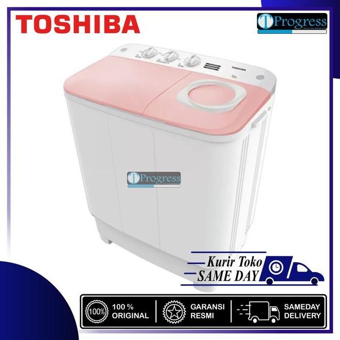 Tersedia MESIN CUCI 2 TABUNG TOSHIBA VH-H75MN-WW / VH-H75MN-WB / VH-H75MN-WR