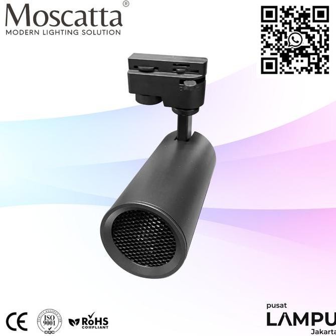 Moscatta Track Light Rell with honeycomb compatible for philips master MR16 + trafo philips