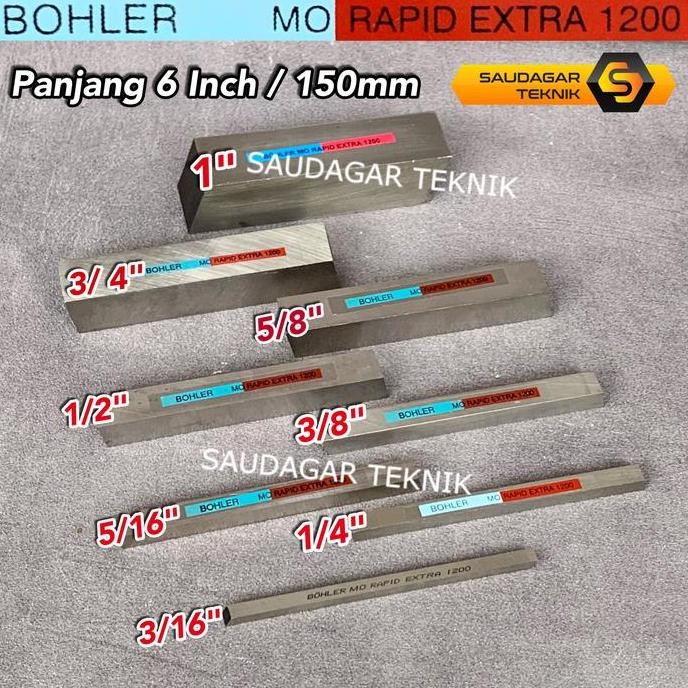 Bohler Mata Pahat Bubut Pisau HSS 1/2 3/4 3/8 5/8 X 6" 6 Inch