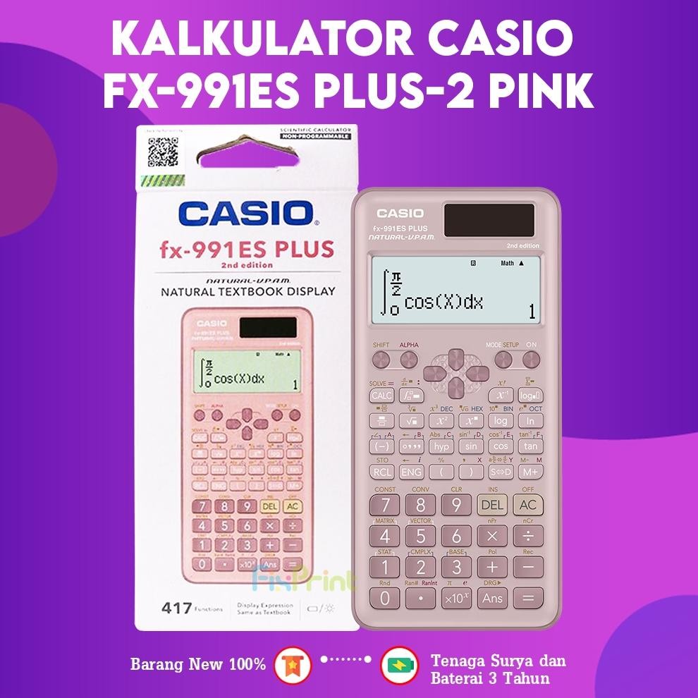 

LINDU FixPrint Kalkulator Scientific Casio ilmiah FX-991EX/991ES-Plus Calculator Scientific Casio Kalkulator Casio Scientific 417 Fungsi/Dua Sumber Tenaga Baterai Dan Tenaga Matahari/40 Konstanta Rumus