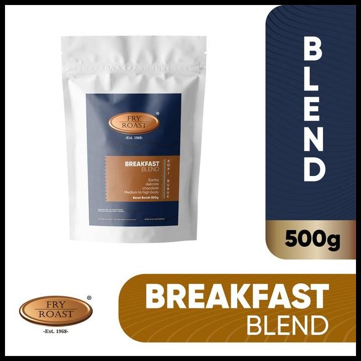 

Terlaris Kopi Breakfast Blend Espresso Premium 500 Gram Biji Dan Bubuk Good Quality