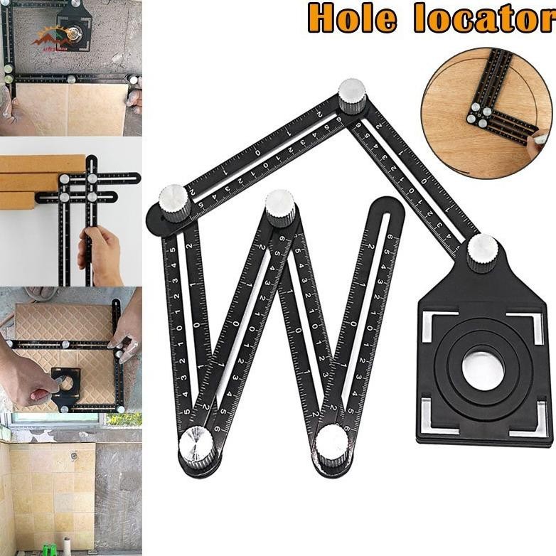 

y-76 TGC-1924 Kt78 Penggaris Template Pelubang Keramik Granit Marmer Six Fold Ruler Kt78 Hemat Berkualitas