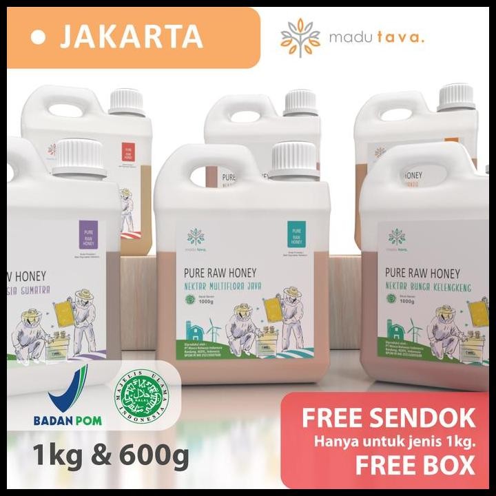 

Terlaris Madu Murni Asli Tava Nektar 1Kg & 600Gr 100% Pure Raw Honey Alami Good Quality