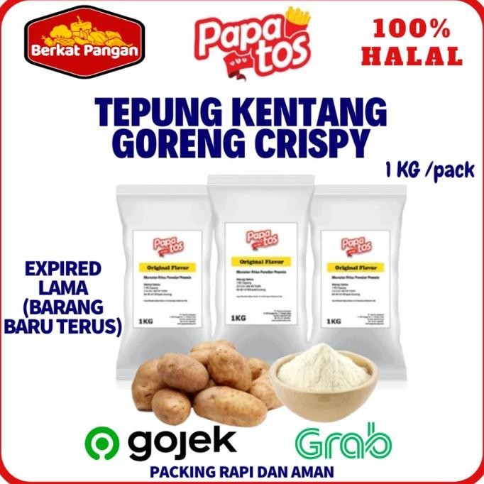 

Murah Papatos Tepung Kentang Untuk Long Potato / Potato Crunch 1Kg