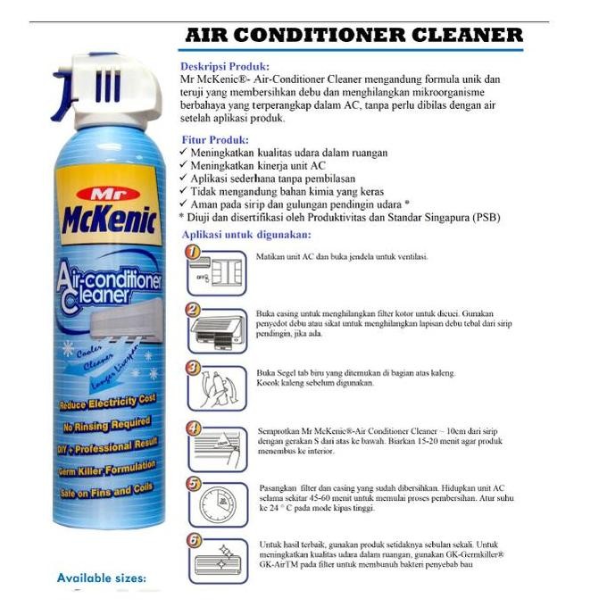 MR MCKENIC | MC-AC1926-ALF | AIR CONDITIONER | CHEMICAL CUCI AC | 374G