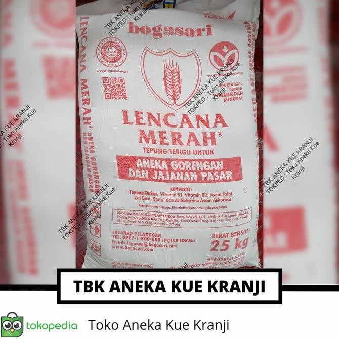 

Murah Lencana Merah Tepung Terigu 25 Kg Bogasari 1 Bal