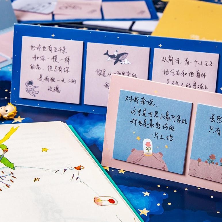 

Rwet-23 Hg-24 Tgc-1924 Little Prince Series Sticky Notes Set / Memo Tempel Lucu Unik Murah Berkualitas Berkualitas