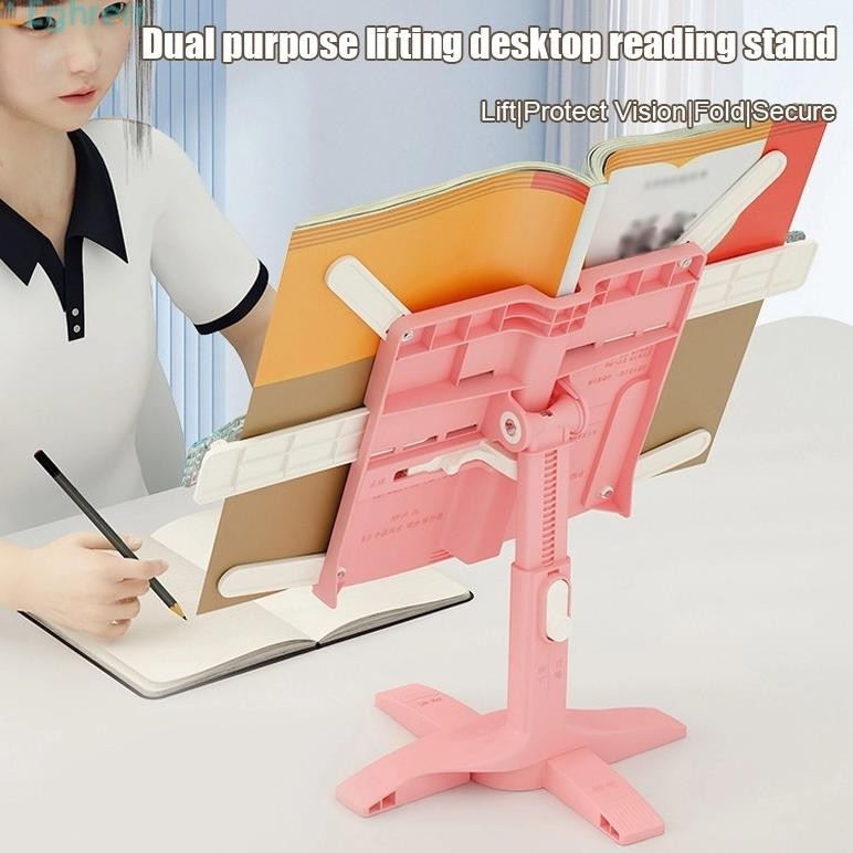 

LINDU Eeghrerro Rak Bacaan yang Dapat Diangkat Penyangga Buku Rak Buku Bacaan Anak Book Stand Reading Holder Pembatas Buku Lipat