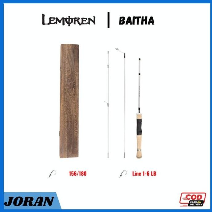 // Joran Ultralight LEMOREN Baitha Lure 1-6lb Joran Travel Rod JP034 //