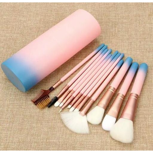 ready brush set kit kuas bedak wajah alat makeup make up over blush on 12pcs {terbaru/terlaris/tergc