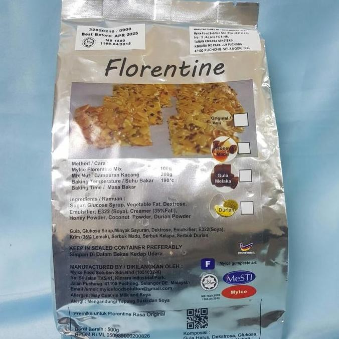 

Grosir Tepung Florentine Cookies 500Gr