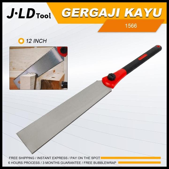 J.Ld Tool 12Inch Gergaji Kayu Super Tajam 10Tpi/18Tpi Double Sided Toothed Muti-Purpose Saw Fiber Ha