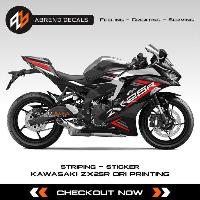 DECAL STRIPING ZX25R SE 2022 / STIKER MOTOR KAWASAKI ZX 25 R ORI PRINT