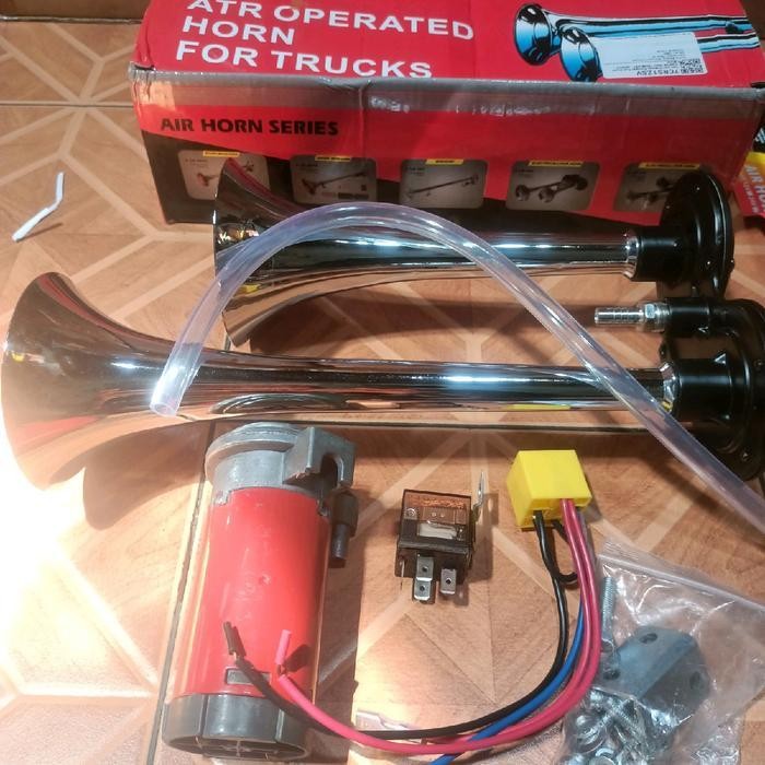 Klakson 2 Terompet Rk Kw 12V/24V Tanpa Tabung Angin Motor Mobil Truk Bus Original Dan Terpercaya