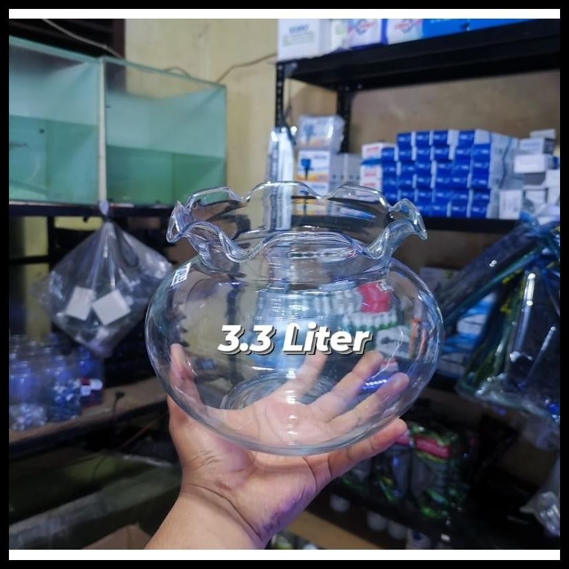 AQUARIUM TOPLES BULAT FISH BOWL DLX 1.5L - 17L