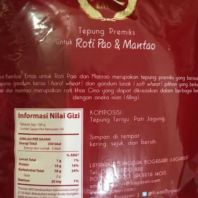 

Murah Cakra Pao&Mantao - Tepung Cakra Kembar Emas Roti Pao & Mantao 5Kg