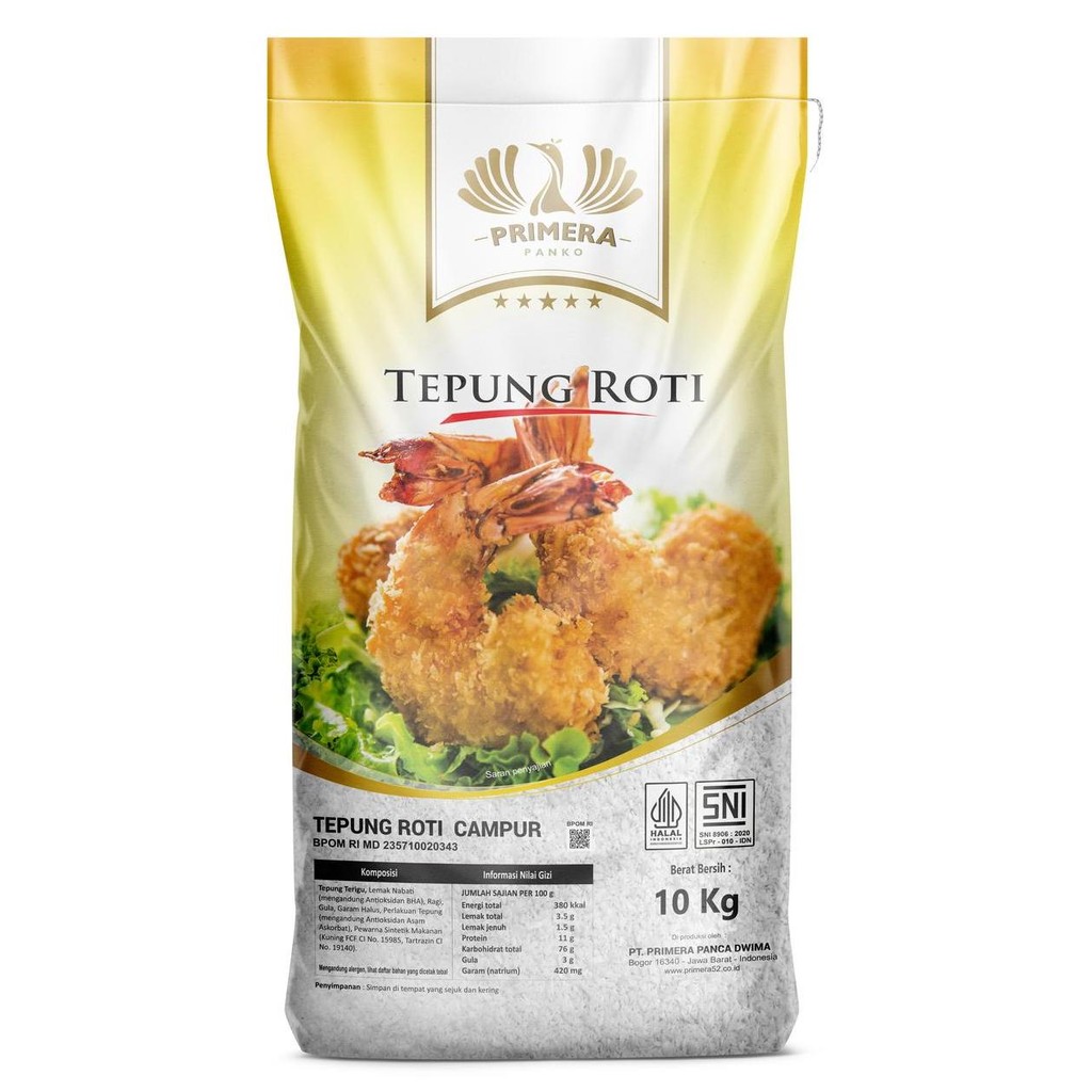 

Promo Tepung Roti Primera Panko Mix / Campur 10Kg