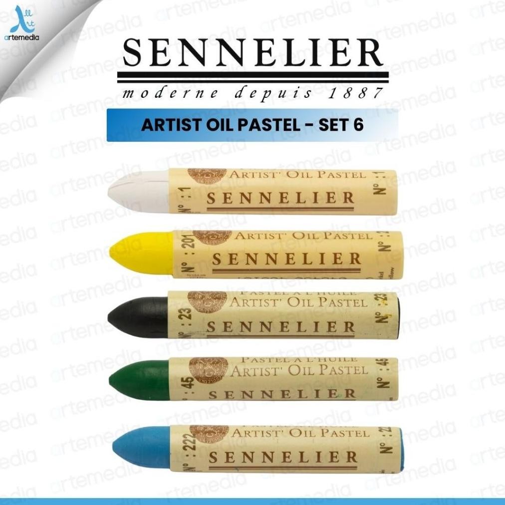 

LINDU Sennelier Artist Oil Pastel Color Set 6