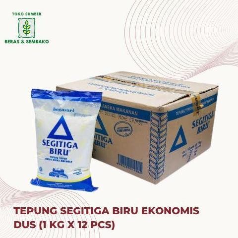 

Murah Tepung Terigu Segitiga Biru Ekonomis 1 Kg (1 Dus Isi 12 Pcs)