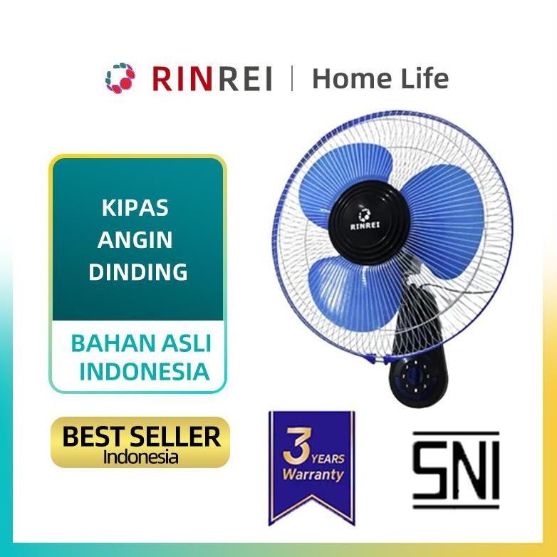 Rf-45 Rinrei Kipas Dinding 3 Blower High Speed - Hemat Energi & Tidak Berisik,Indonesia | Tanpa Kimi