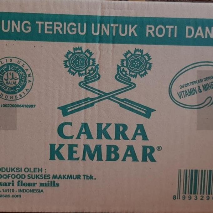 

Terlaris Tepung Terigu Cakra Kembar Econo Dus (12 1Kg)