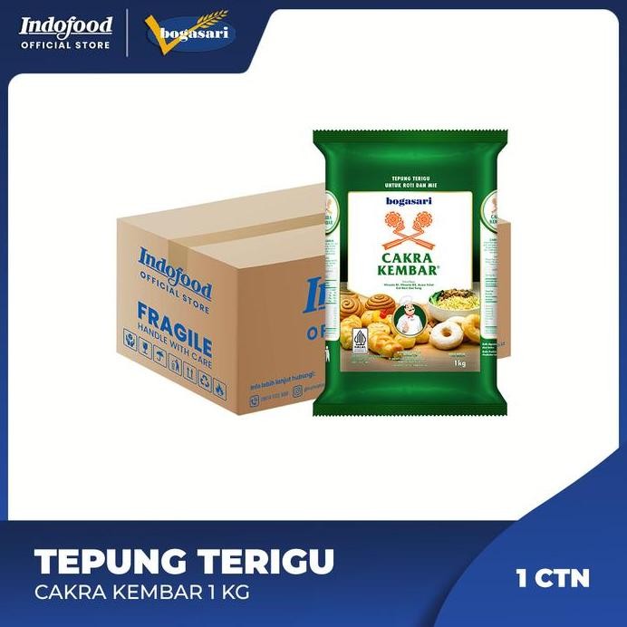 

Terlaris Ctn - Tepung Terigu Cakra Kembar 1 Kg