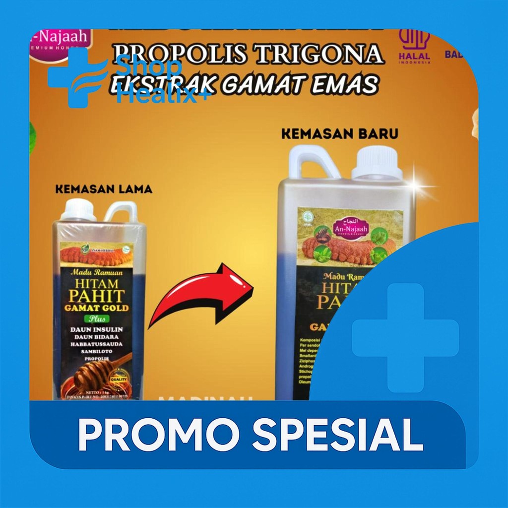 

MADU HITAM PAHIT ORIGINAL GAMAT GOLD PLUS PROPOLIS DAUN BIDARA DAUN INSULIN AN-NAJAAH 1KG