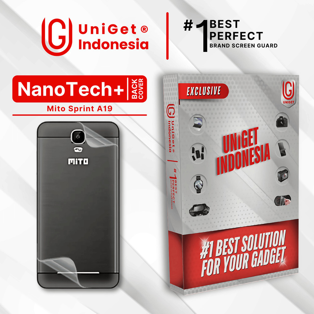 UniGet EPU BIO GENESIS Hydrogel for Mito Sprint A19 / Back Cover Guard (Nanotech+ 100% Recycle) Prem