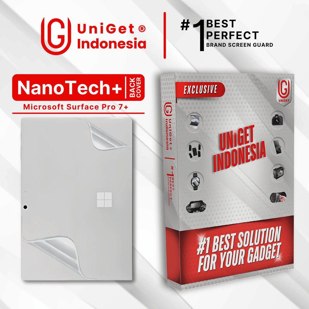 UniGet EPU BIO GENESIS Hydrogel for Microsoft Surface Pro 7+ / Back Cover Guard (Nanotech+ 100% Recy