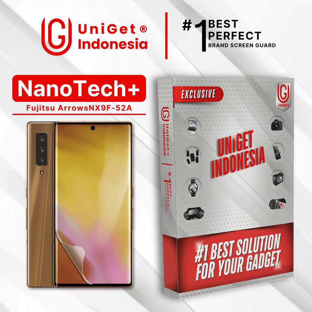 UniGet EPU BIO GENESIS Hydrogel for Fujitsu Arrows NX9 F-52A / Screen Guard (Nanotech+ 100% Recycle)