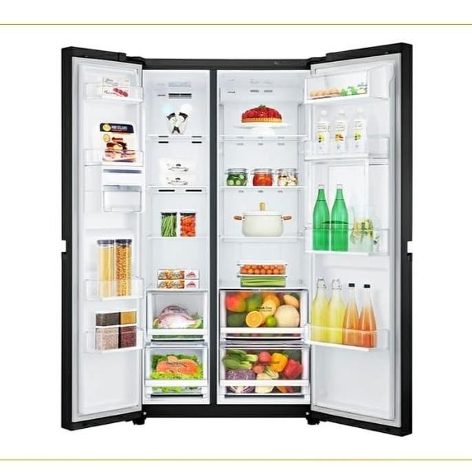 Grosir Kulkas Side By Side Lg Gc-C247Uguv Kulkas Inverter Linear