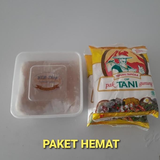 

Terlaris Paket Tenggiri Giling Natural 1 Kg & Tepung Tapioka 1Kg