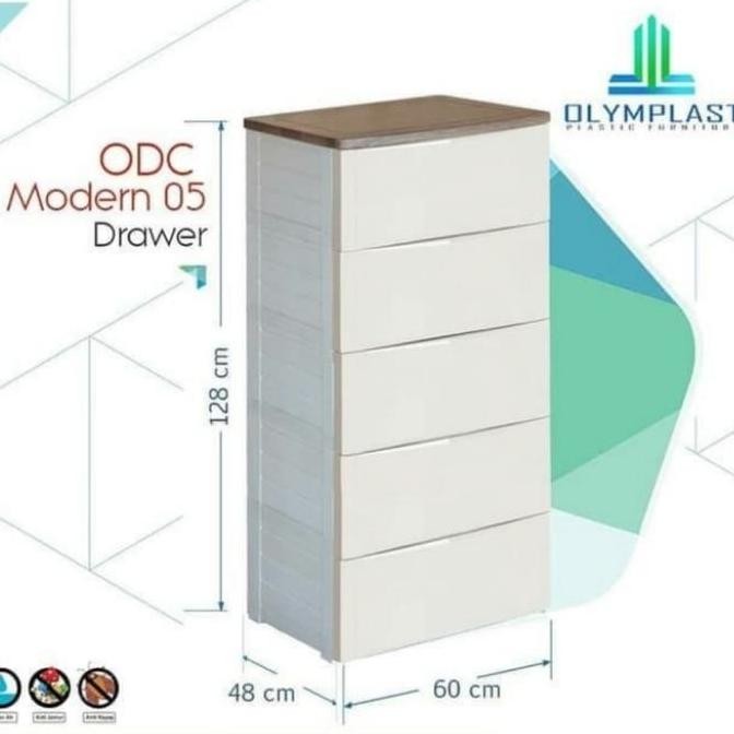 LEMARI PLASTIK OLYMPLAST 5 SUSUN / OLYMPLAST DRAWER CABINET 05 M