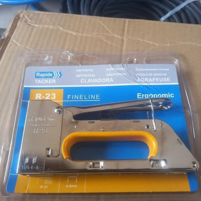 

BERKUALITAS RAPIDE STAPLE GUN R23 HEAVY DUTY STEPLES GUN RAPIDE R23 FINELINE