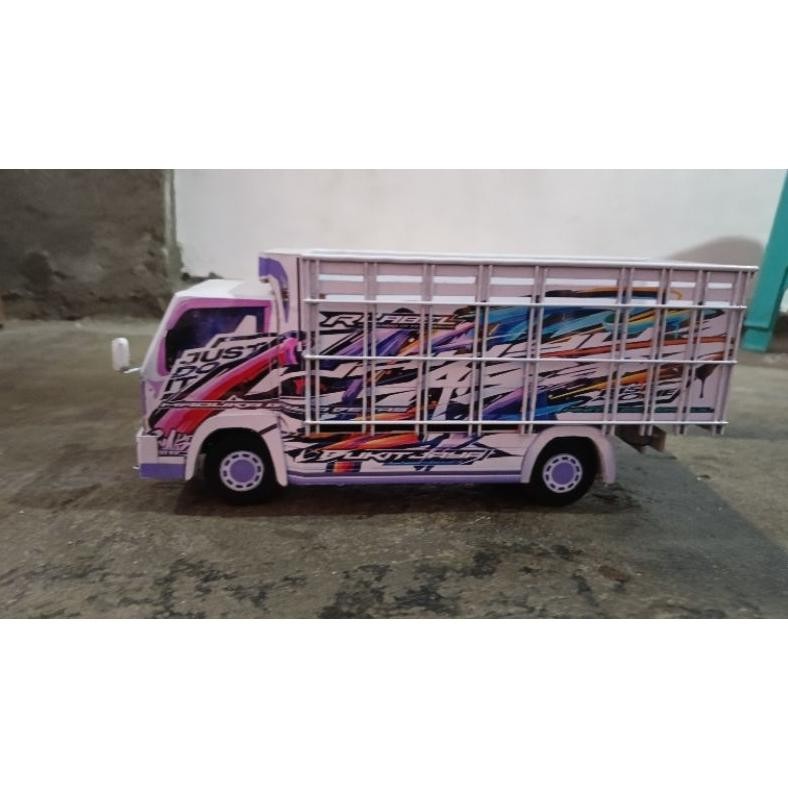 Promo Miniatur Truk Oleng New Wahyu Abadi 2 Bak 3D An-114