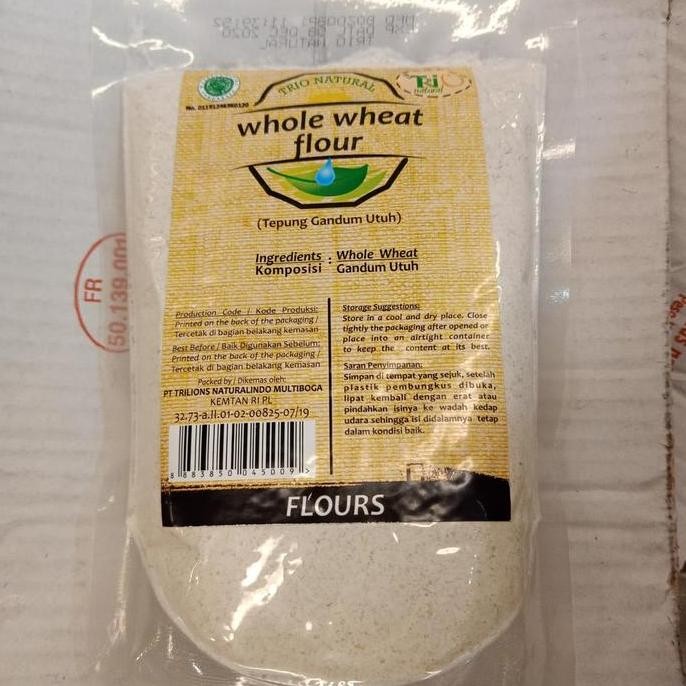 

Terlaris Trio Natural Whole Wheat Flour 500Gr