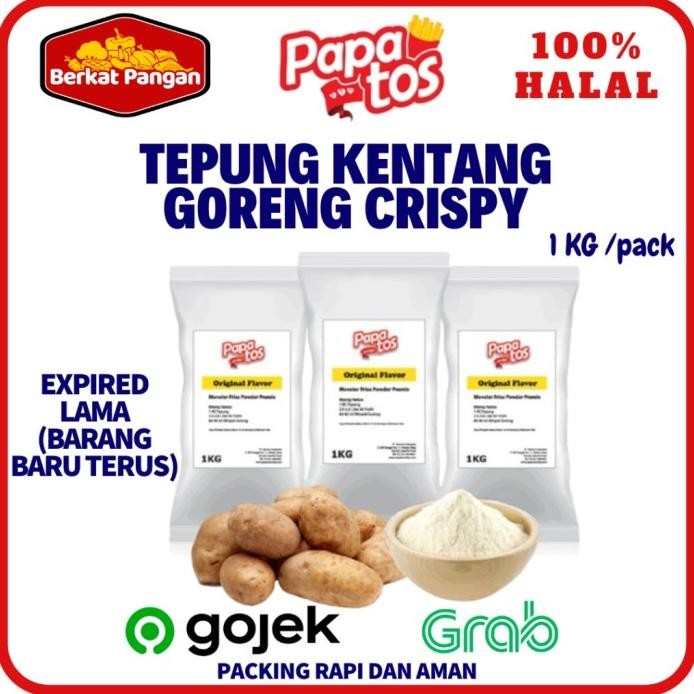 

Terlaris Papatos Tepung Kentang Untuk Long Potato / Potato Crunch 1Kg