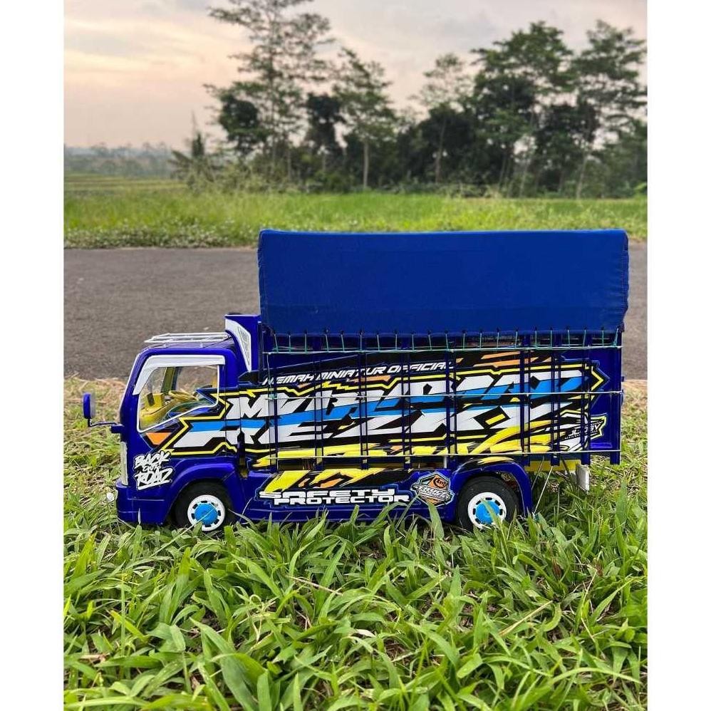 Special Mainan Truk Oleng Asli Ukuran Jumbo Kayu 30 Full Lampu Led Bonus Terpal Mainan Truk Oleng As