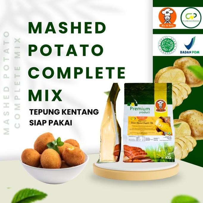 

Terlaris R&B Instant Mashed Potato Powder 1Kg / Tepung Kentang Asli Instan Mash