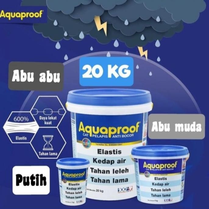Grosir Aquaproof 20Kg Pail Waterproof Anti Bocor Aquaproof 20Kg Waterproof 20Kg Variasi Warna 20Kg P