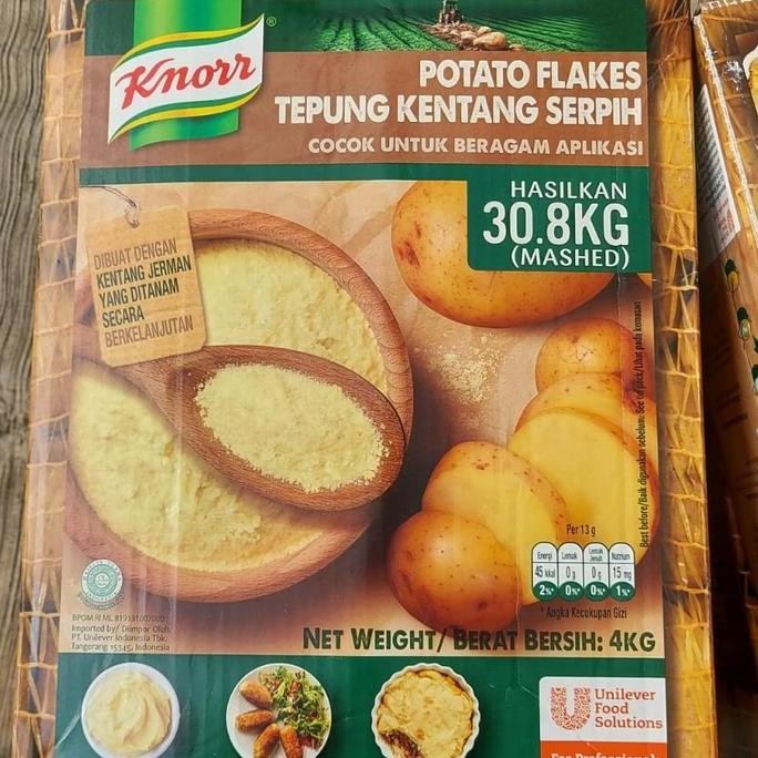 

Terlaris Knorr Potato Flakes 4 Kg / Tepung Kentang Serpih 4 Kg