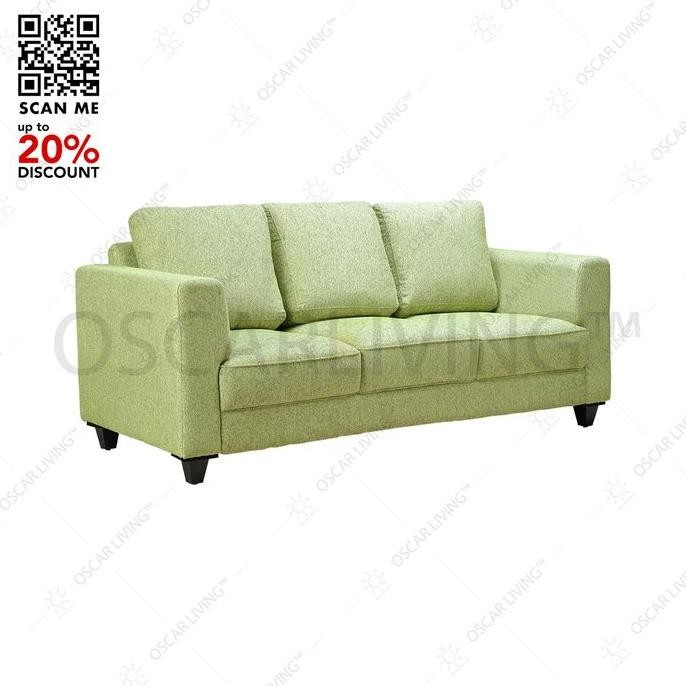Terlaris Sofa Tamu/Sofa Minimalis 3 Seater Velma Hijau - Khusus Jabodetabek