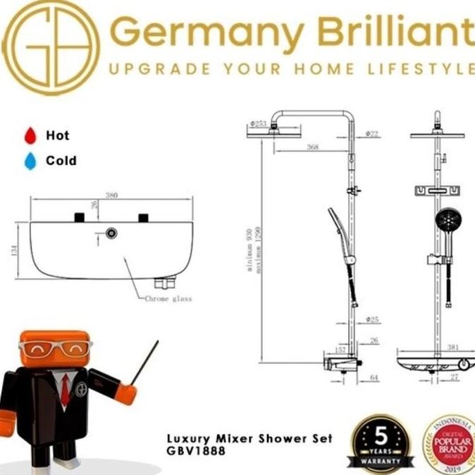 Sale Gbv1888B Asli Dan Original Germany Brilliant Gbv1888Bm