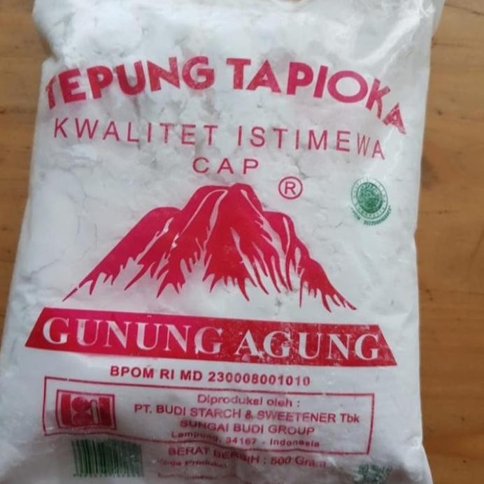 

Terlaris Tepung Tapioka Gunung Agung 500Gr