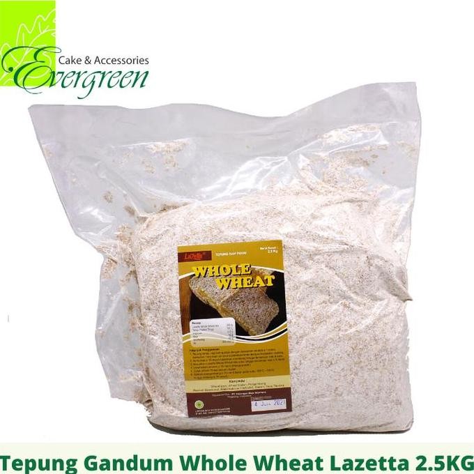 

Terlaris Tepung Gandum Kasar/Whole Wheat Lazetta 2.5Kg