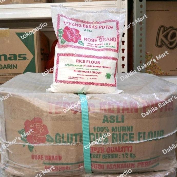 

Terlaris Tepung Beras Rose Brand 500 Gram X 20 / Dus (Gojek / Grab Instant)