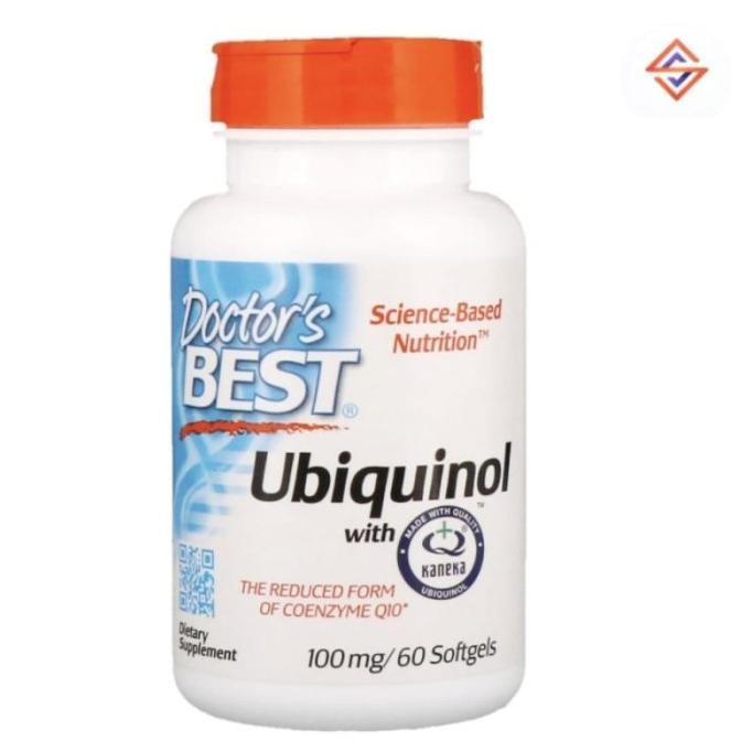 Doctors Best Ubiquinol With Kaneka 100 Mg Isi 60 Softgels Original Produk